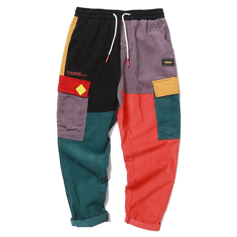 Conversational Bloc Cargo Joggers