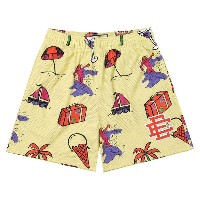 Nostalgic Beach Day Shorts