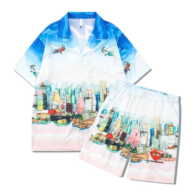 Taipei Afternoon Delight Shirt and Shorts Set