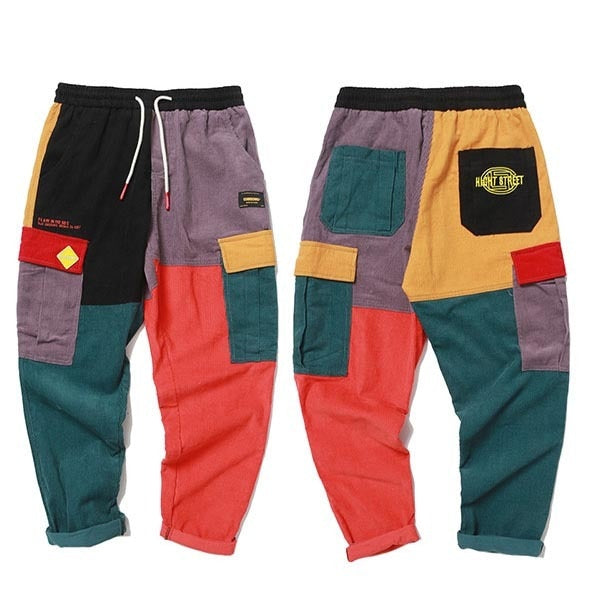 Conversational Bloc Cargo Joggers