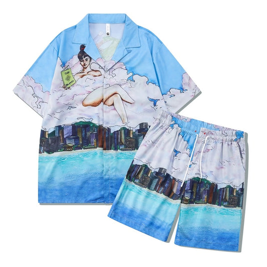 Lady in Heaven Shirt and Shorts Set